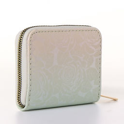 Кошелёк женский на молнии 11?2.5?9 см, с цветочным принтом, розовый