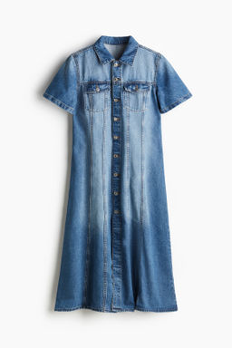 Vestido denim con falda acampanada Feather Soft