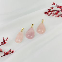 Кулон из мадагаскарского Розового кварца