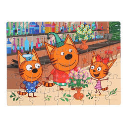 Цена за 20 шт. Пазл «Три кота», 54 элемента