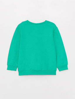 Bisiklet Yaka Uzun Kollu K?z Bebek Sweatshirt ve Tayt 2li Tak?m - Waikiki фото 3