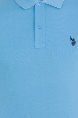 U. S. Polo Assn Мужская бирюзовая базовая футболка с воротником-поло - U.s. polo assn фото 17
