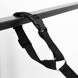 Поводок с универсальной ручкой-креплением, ширина 2,5 см, чёрный - Пижон фото 6