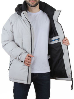 D6855 LT. GRAY Куртка мужская зимняя (200 гр. холлофайбер)