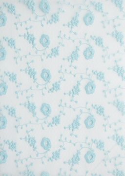 Пленка ПВХ с вышивкой Цветочки А4 (5 листов) SF-6056, голубой №2 - Больше подарков фото 2