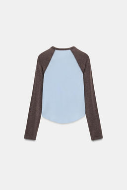 CAMISETA RANGL?N CONTRASTE / 734 - Zara фото 5