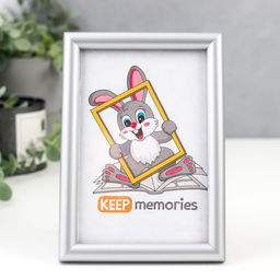 Фоторамка для фото 10×15 см Keep memories, Gabriella, пластик, серый