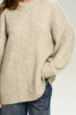 Джемпер Oversized из смесовой шерсти Beige