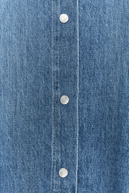 ZW COLLECTION DENIM SHIRT WITH TIE - Zara фото 9