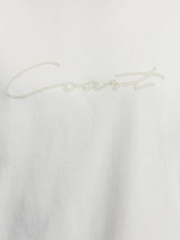 Футболка с вышивкой на груди / Zarina  фото 4