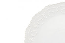 Набор тарелок 2 пр. 28*28*2,5 см "Белый узор"