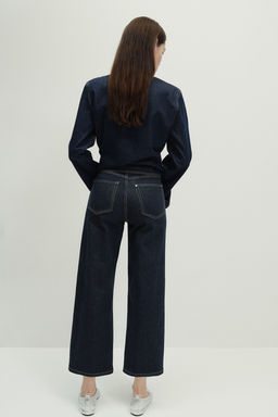 Wide High Cropped Jeans - H&m фото 6