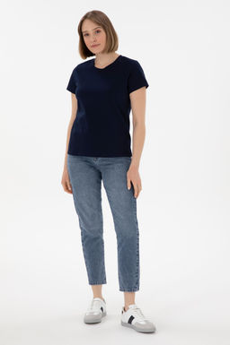 Kad_n Lacivert Basic Ti__rt Sepette S_rpriz _ndirim - U.s. polo assn фото 4