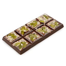 Шоколад темный Крафтовый микс с кунжутом 50 гр - Chokodelika фото 3