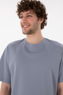 Erkek Comfort Fit Bisiklet Yaka Mavi Merserize Basic Ti__rt Sepette S_rpriz _ndirim - U.s. polo assn фото 3