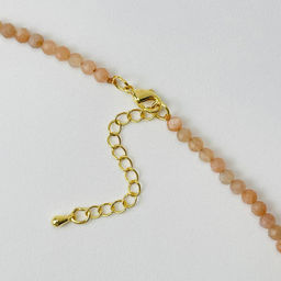 Бусы из Солнечного и Лунного камня "градиент" 40 см +