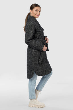 Пальто женское демисезонное (пояс) - El podio фото 5