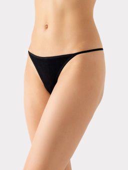 Цена за 2 штуки! Трусы женские стринги в черном цвете черный1 412724 - Mark formelle фото 3