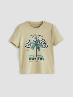 Bisiklet Yaka Bask?l? Erkek ?ocuk Ti??rt 2li