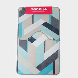 Коврики для ванной и туалета Доляна Свэч, 2 шт: 50?80 см, 40?50 см  фото 5