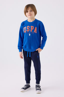 Erkek _ocuk Kobalt Mavi Pijama Tak_m_ Sepette S_rpriz _ndirim - U.s. polo assn фото 3