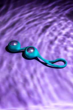 Вагинальные шарики LEROINA by TOYFA Futa, силикон, голубой, 11 см