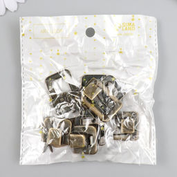 Цена за 2 шт. Замок металл для шкатулки бронза + гвозд. набор 5 шт 3,6х2,5 см