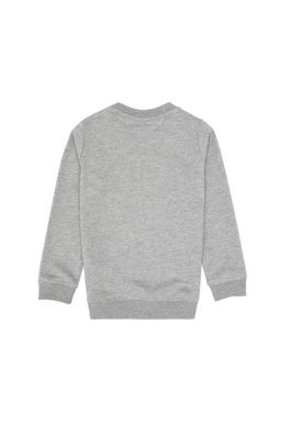 Erkek _ocuk Gri Melanj Basic Bisiklet Yaka Sweatshirt Sepette S_rpriz _ndirim - U.s. polo assn фото 2