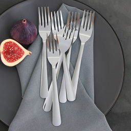 Цена за 6 шт. Вилка столовая из нержавеющей стали Доляна Оптима, длина 17,8 см, толщина 1,2 мм  фото 4