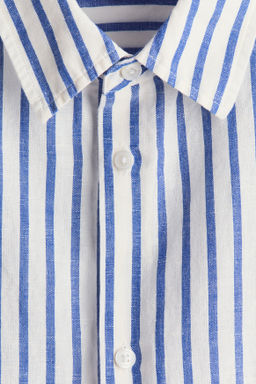Camisa en mezcla de lino Relaxed Fit - H&m фото 7