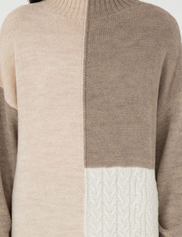 _ok Renkli Oversize Kazak