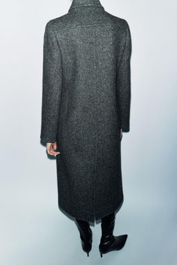 ZW COLLECTION MANTECO WOOL BLEND COAT - Zara фото 4