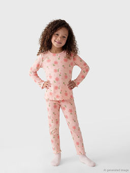 ?i?ekli K?z ?ocuk Pijama Tak?m?