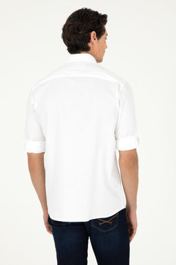 Мужская белая рубашка с длинным рукавом - U.s. polo assn фото 12