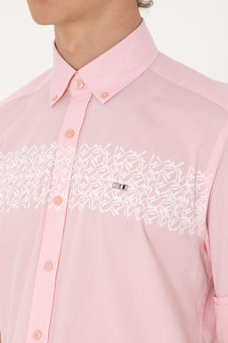 Erkek A__k Pembe Uzun Kollu G_mlek Sepette S_rpriz _ndirim - U.s. polo assn фото 7