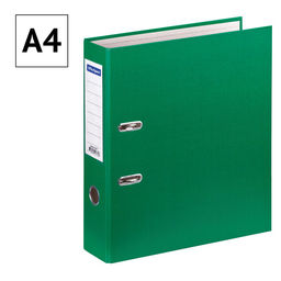 Папка-регистратор OfficeSpace, бумвинил, 70мм, зеленая (162577) карман на корешке