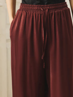 Прямые брюки из вискозы с перьями / Zarina