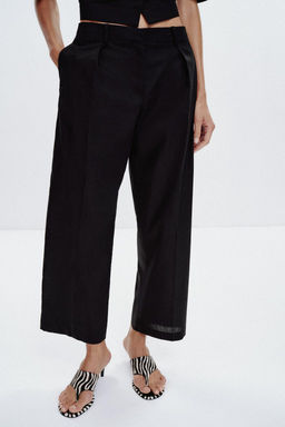 POPLIN TROUSERS WITH PLEATS - Zara фото 2
