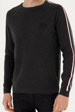 Мужской свитер антрацитового меланжа - U.s. polo assn фото 6