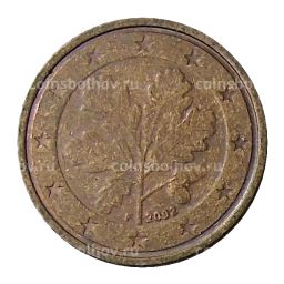 2 евроцента 2002 года F Германия