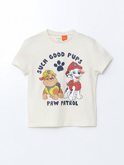 Bisiklet Yaka Paw Patrol Bask?l? Erkek ?ocuk Ti??rt