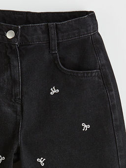 Balloon Fit Nak??l? K?z ?ocuk Jean Pantolon