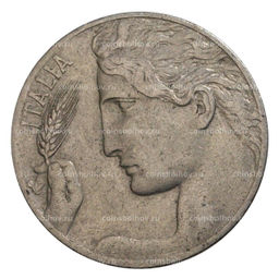 Монета 20 чентезимо 1912 года Италия