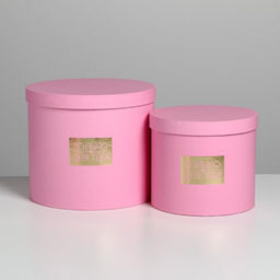 Набор коробок для цветов 5 в 1, упаковка подарочная, Нежность, 14?14?13 см - 22?22?19.5 см