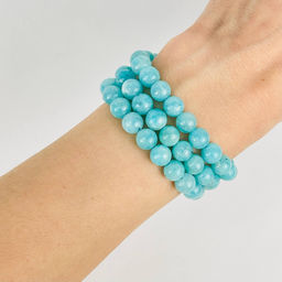 Бусины для украшений из Амазонита (52 бусины) 39 см