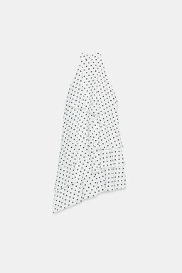 VESTIDO HALTER LUNARES / Blanco / Negro - Zara фото 7