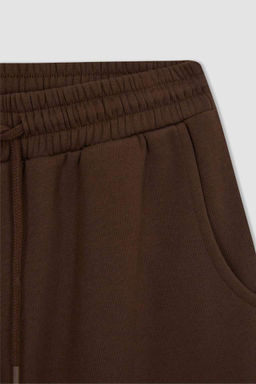 Длинные спортивные штаны Jogger стандартного кроя из плотной ткани - Defacto фото 7