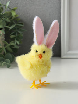 Фигурка пасхальная «Цыплёнок с заячьими ушками», 5×6.5×12.5 см, МИКС