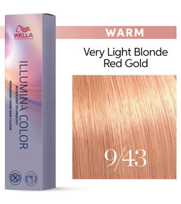 Illumina Color 9/43 Очень светлый блонд красно-золотистый, Wella Professionals