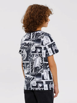 Футболка для мальчиков черно-белая в стиле аниме - Mark formelle фото 3